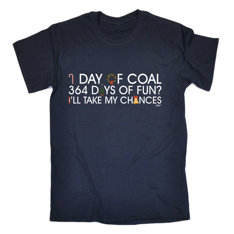 1 Day Of Coal Christmas - Mens Funny T-Shirt Tshirts