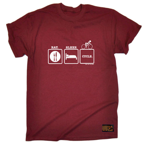 Rltw Eat Sleep Cycle - Mens Funny T-Shirt Tshirts