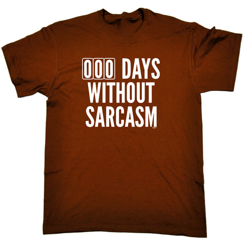 000 Days Without Sarcasm - Mens Funny T-Shirt Tshirts