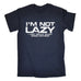123t Men's I'm Not Lazy I Just Enjoy Doing Nothing Funny T-Shirt