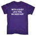 123t Men's With A Body Like This Who Needs Hair? Funny T-Shirt