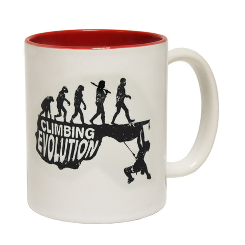 Adrenaline Addict Climbing Evolution Funny Mug