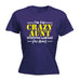 123t Women's I'm The Crazy Aunt Everyone Warned You About Funny T-Shirt