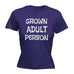 123t Women's Grown Adult Person Funny T-Shirt