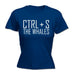 123t Women's CTRL + S The Whales Funny T-Shirt