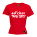SWPS Women's Eat Clean Train Dirty Sex Weights And Protein Shakes Gym T-Shirt