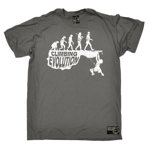 Adrenaline Addict Men's Climbing Evolution Rock Climbing T-Shirt