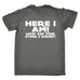 123t Men's Here I Am What Are Your Other 2 Wishes? Funny T-Shirt