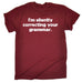 123t Men's I'm Silently Correcting Your Grammar Funny T-Shirt