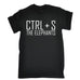 123t Men's CTRL + S The Elephants Funny T-Shirt