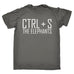 123t Men's CTRL + S The Elephants Funny T-Shirt