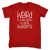 123t Men's Weird Is A Side Effect Of Being Awesome Funny T-Shirt