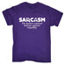 123t Men's Sarcasm Brains Natural Defense Against Stupidity Funny T-Shirt