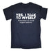 123t Men's Yes I Talk To Myself Sometimes I Need Expert Advice Funny T-Shirt