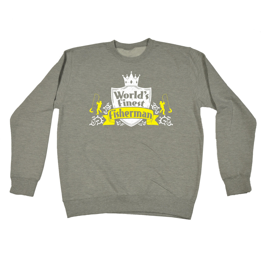 123t World's Finest Fisherman Funny Sweatshirt