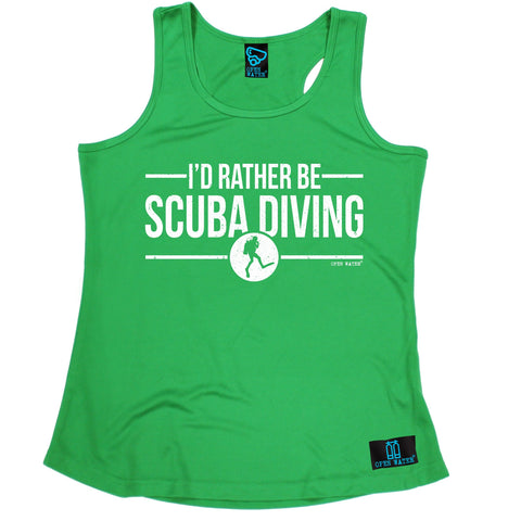 Open Water I'd Rather be Scuba Diving Girlie Training Vest