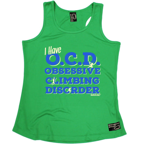 Adrenaline Addict OCD Obsessive Climbing Disorder Rock Climbing Girlie Training Vest