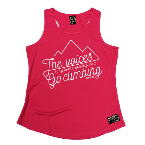 Adrenaline Addict The Voices In My Head Keep Telling Me To Go Rock Climbing Girlie Training Vest