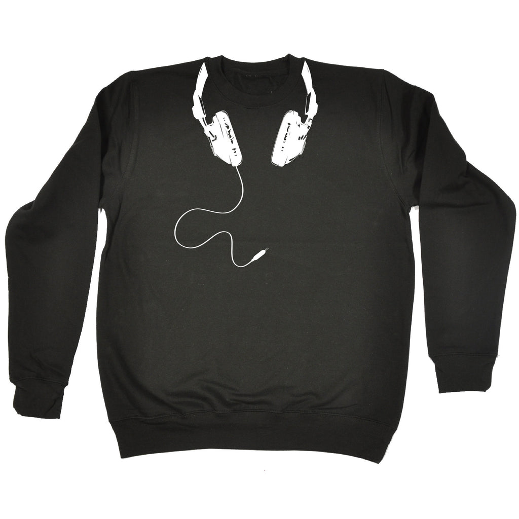 123t Headphone Cable Around Neck Design Funny Sweatshirt