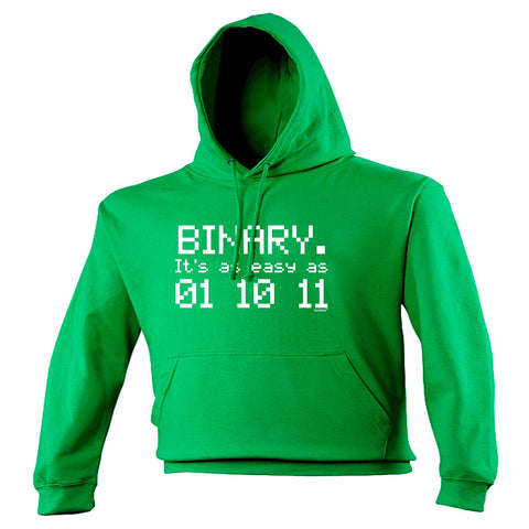 123t Binary Its ... Easy As 01 10 11 Funny Hoodie