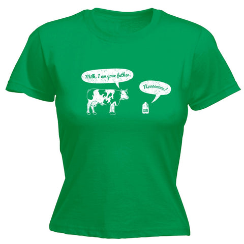 123t Women's Milk, I Am Your Father Noooooo Design Funny T-Shirt