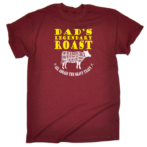 123t Men's Dad's Legendary Roast Funny T-Shirt