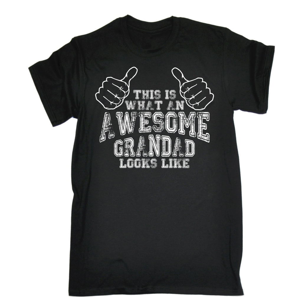 123t Men's This Is What An Awesome Grandad Looks Like Funny T-Shirt
