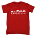 123t Men's Evolution Gaming Funny T-Shirt