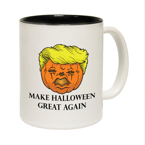 Funny Mugs - Trumpkin - Joke Birthday Gift Birthday Pun BLACK NOVELTY MUG