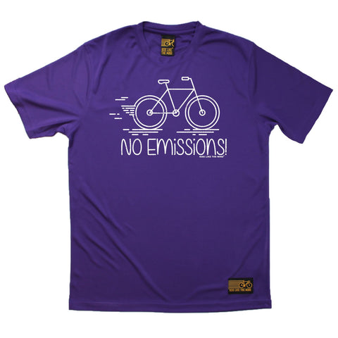 Men's RIDE LIKE THE WIND - No Emissions - Premium Dry Fit Breathable Sports T-SHIRT - tee top cycling cycle bicycle jersey t shirt