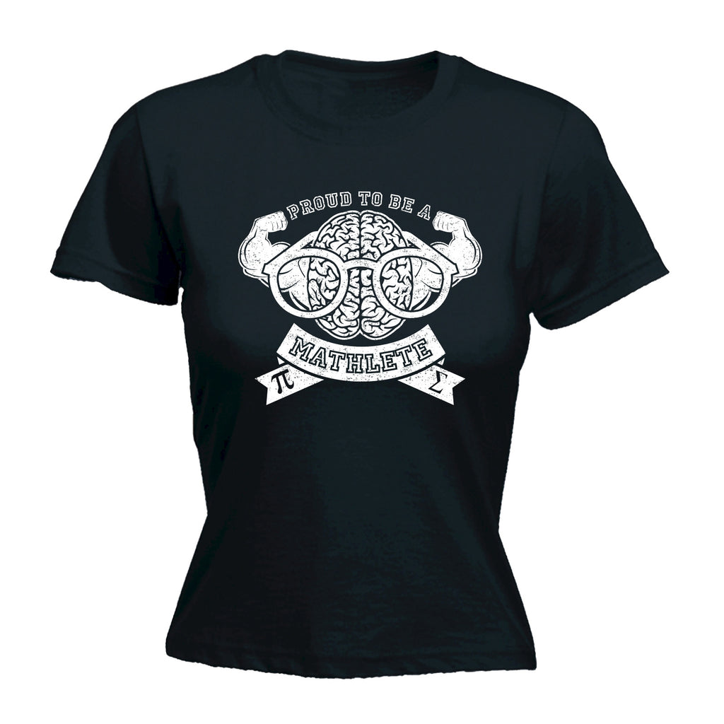 123t Women's Proud To Be A Mathlete Strong Brain Design Funny T-Shirt