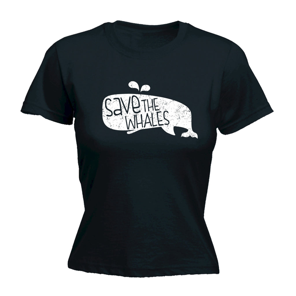 123t Women's Save The Whales Funny T-Shirt