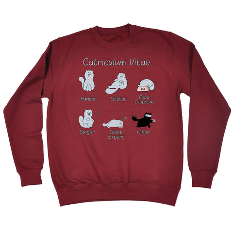 123t Catriculum Vitae ... Cat Design Funny Sweatshirt