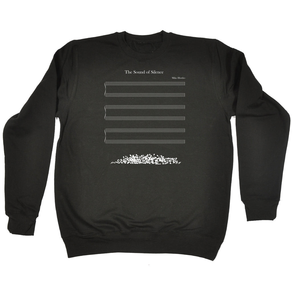 123t The Sound Of Silence Musical Notes Fallen Off Design Funny Sweatshirt