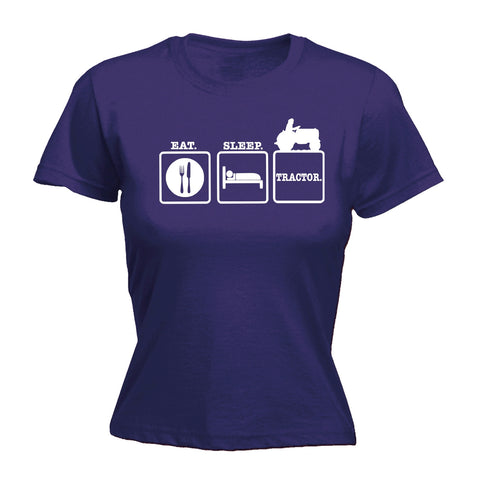 123t Women's Eat Sleep Tractor Funny T-Shirt