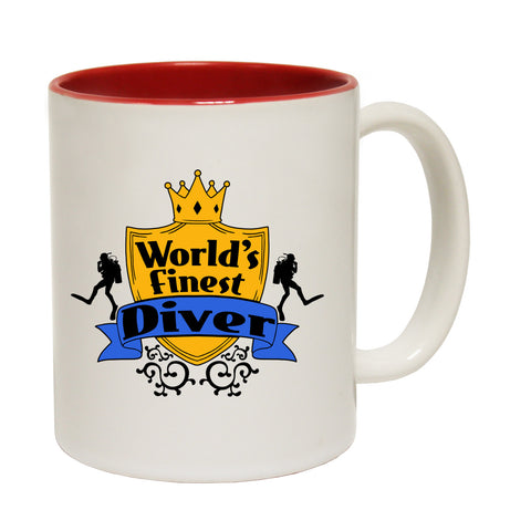 123t World's Finest Diver Funny Mug